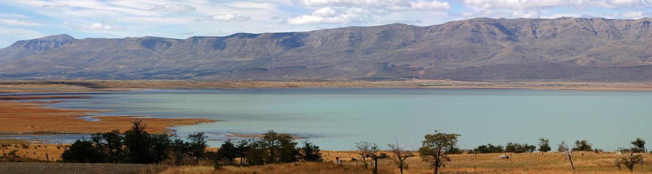 Landscape in patagonia close to El Calafate - perito moreno