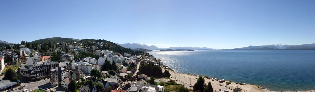 Panoramic View on Bariloche and the Lake - Patagonia