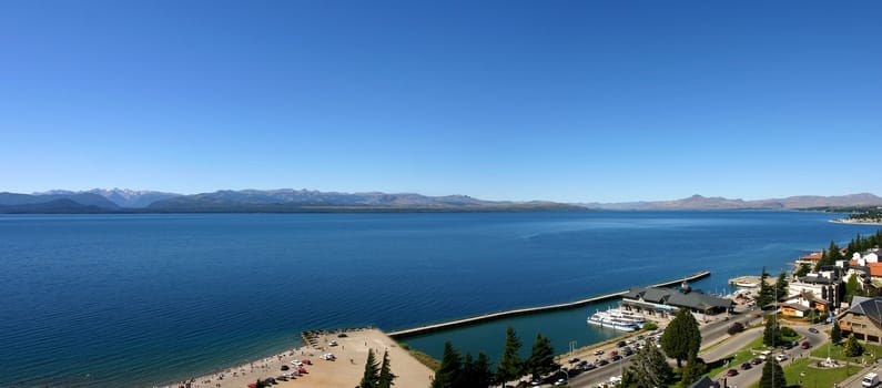 Panoramic View on Bariloche and the Lake - Patagonia