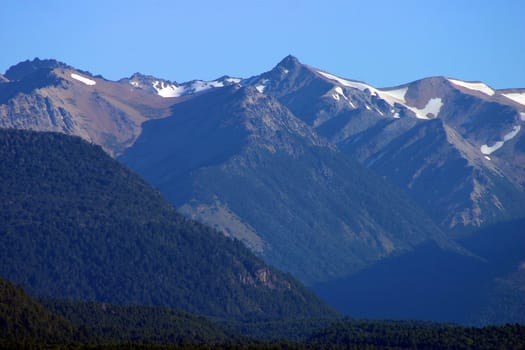 Panoramic View on Bariloche the mountains and the Lake - Patagonia