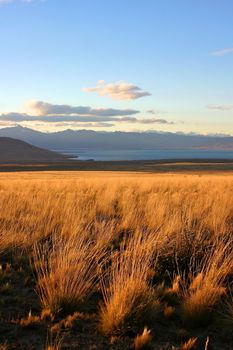 Landscape in patagonia close to El Calafate - perito moreno
