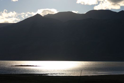 Landscape in patagonia close to El Calafate - perito moreno