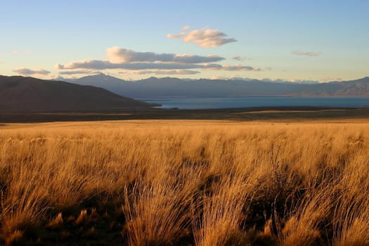 Landscape in patagonia close to El Calafate - perito moreno