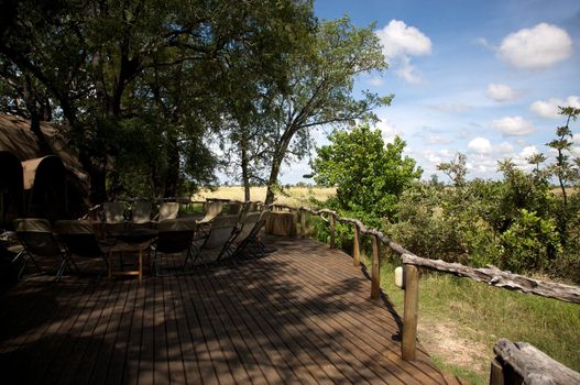 Lodge in Moremi Game Reserve - Botswana
