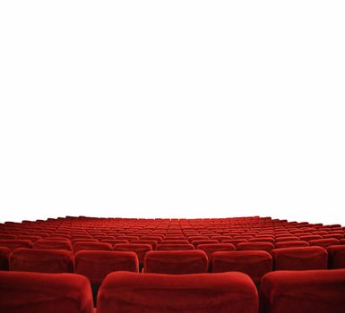 classic cinema with red seats 