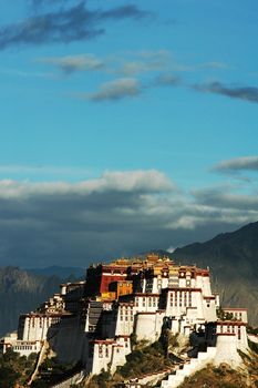 Scenery of the famous Potala Palace in Lhasa Tibet