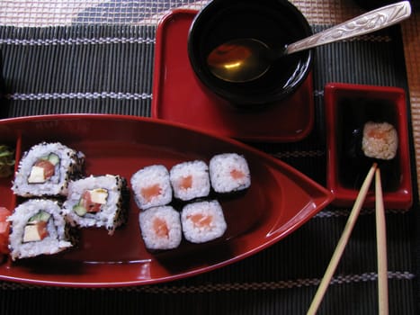Beaters, Japanese cuisine, dish, meal, soya sauce, rice, background