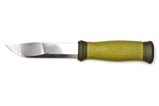 Hunting knife isolated on white background 
