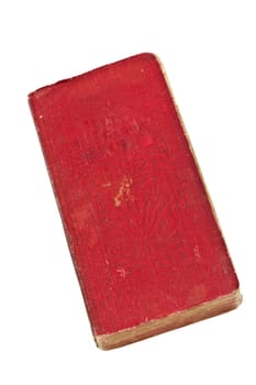 Old book isolated on white 
