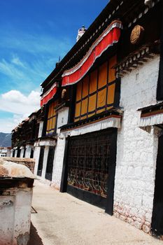 Details of a typical Tibetan building