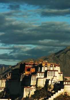 Scenery of the famous Potala Palace in Lhasa Tibet