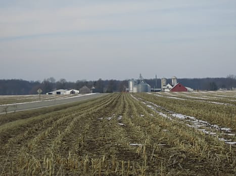 A photograph of farmland in the United States.