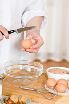 Preparation of food from eggs