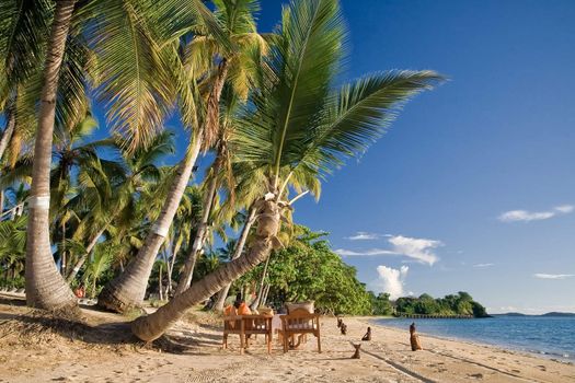 Beach and resort in Nosy Be Madagascar