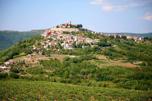 The village of Motovun in Croatia in croatia