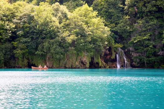 The Plitvice Lakes in the Plitvice Lakes municipality, in the mountainous region of Lika.