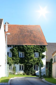 A beautiful house on a sunny day 