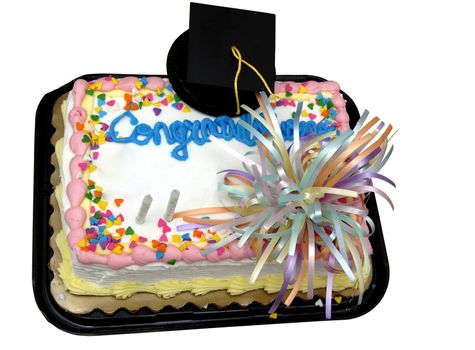 A Cake to celeberate successful graduation from school