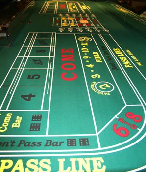 Craps Table in Casino