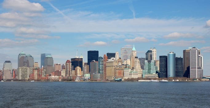 New York City seen from the river