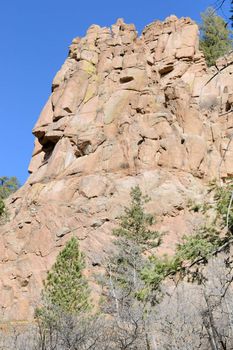  North Cheyenne canyon in Colorado Springs Colorado.