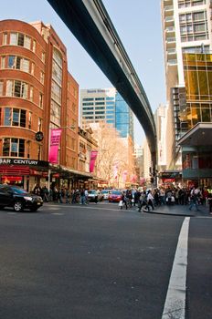 dowtown of the city of Sydney, australia