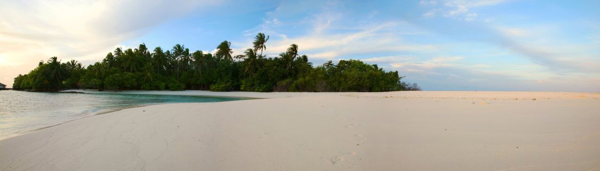 Island of Embudu in the Maldives