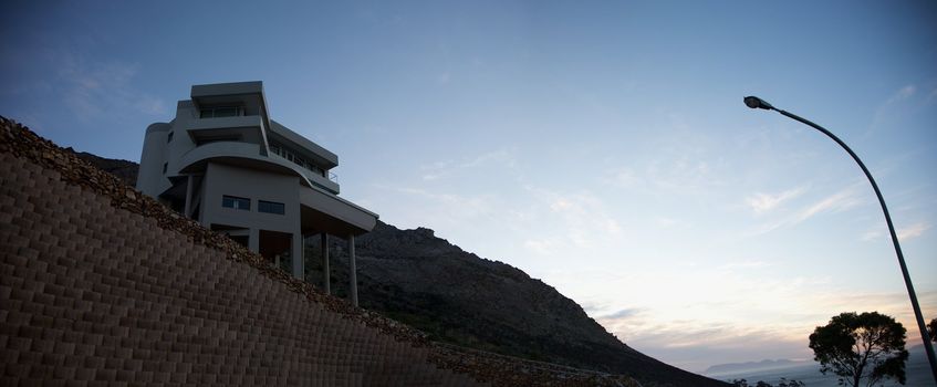 Panoramic view of a luxury house near Cape Town