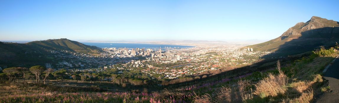 View of the city of cape town in South Africa
