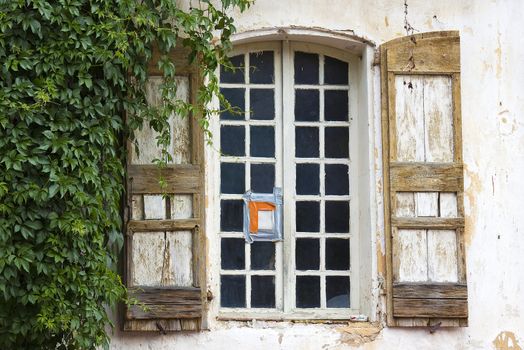 window with shutters, Provence, France