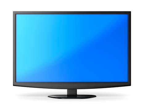 TV on white background. Isolated 3D image