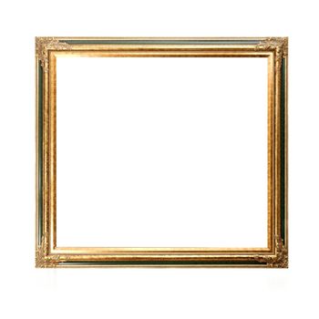 Blank picture frame isolated on white background