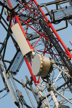 Detail of a transmitter tower