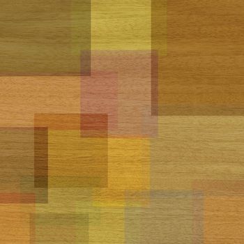Abstract backgrounds, various squares  on a natural wooden veneer