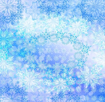 Abstract celebratory winter illustration