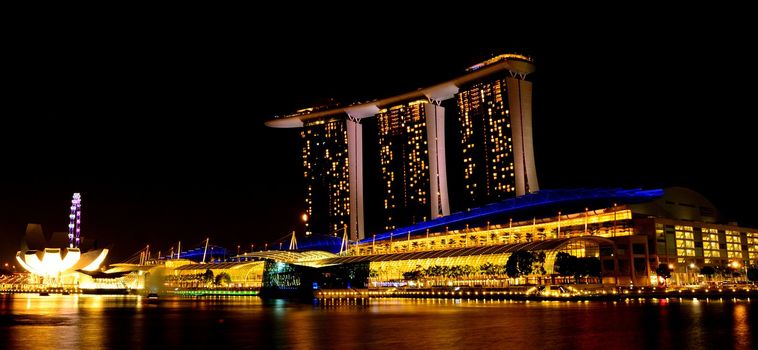 singapore sand night view