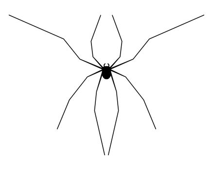 Harvestman silhouette