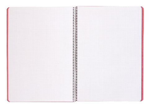 Isolated spiral notebook