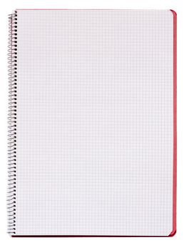 Isolated spiral notebook