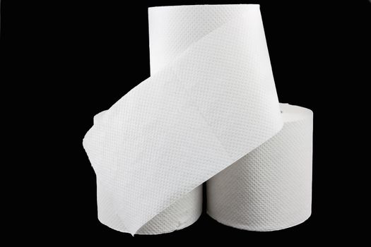 Picture of three toilet paper rolls with a protective flip