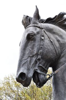 Waco statue horse closeup