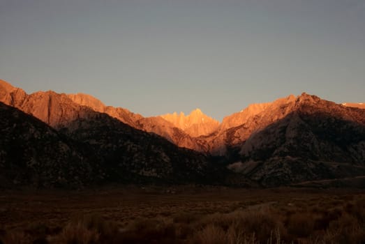 Mt.Whitney at dawn