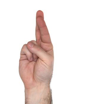 How to sign the letter R using American Sign Language