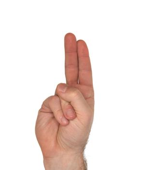 How to sign the letter U using American Sign Language
