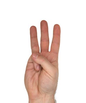 How to sign the letter W using American Sign Language