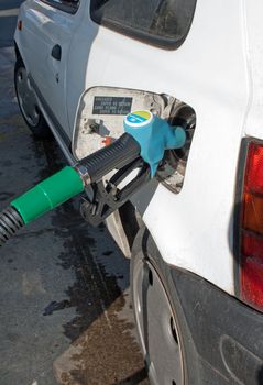 purchase of gasoline at the gas station