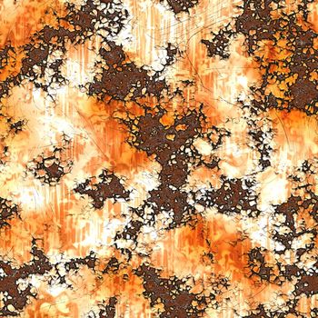 Rust Pattern Seamless Background on Metal Texture