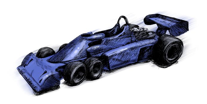 illustration of Former formula one bolide