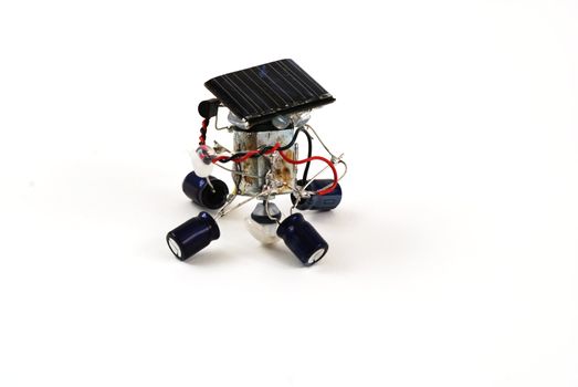 stock pictures of a robot powered by solar energy