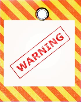 this is a image of warning tag.